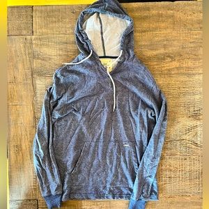 Men’s Light Hooded Sweatshirt - Blue - Large
